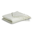 Ivory Cashmere Throw Blanket